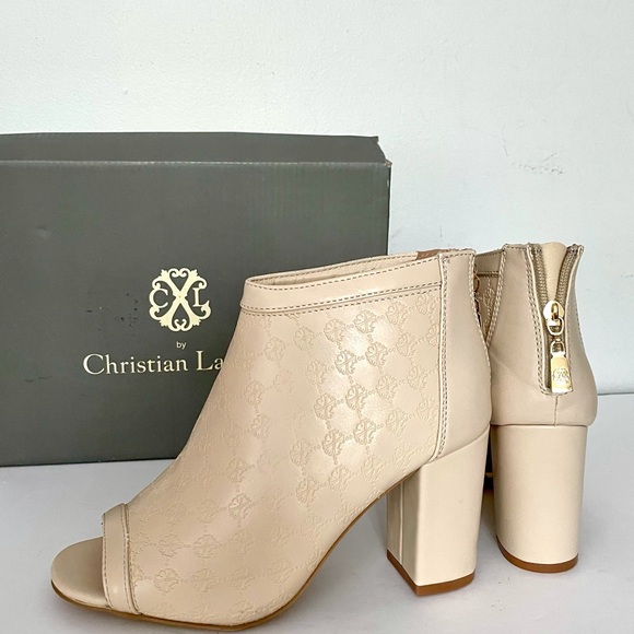 Christian Lacroix Shoes - NWT Christian Lacroix beige ankle booties